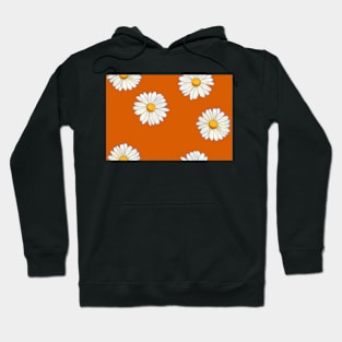 daisies on burnt orange Hoodie